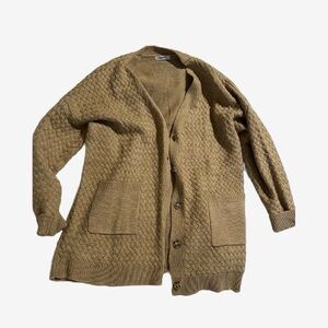 Cozy Tan Knit Cardigan